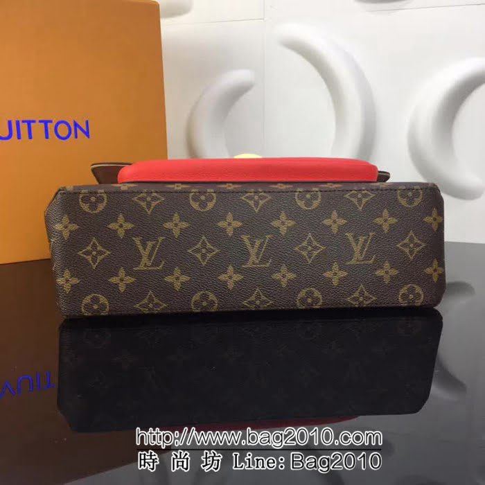 路易威登LV頂級原單M44286 Monogram帆布 粒紋皮革MARIGNAN 郵差包 YDH1617